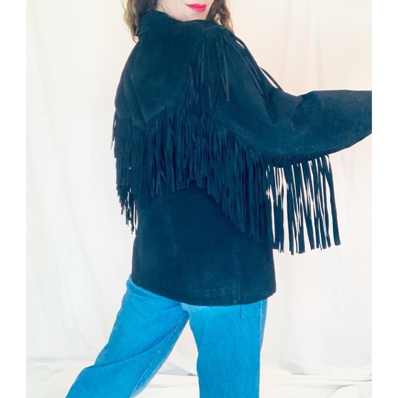 1980s vintage western fringe jacket - Picture 5 of 5